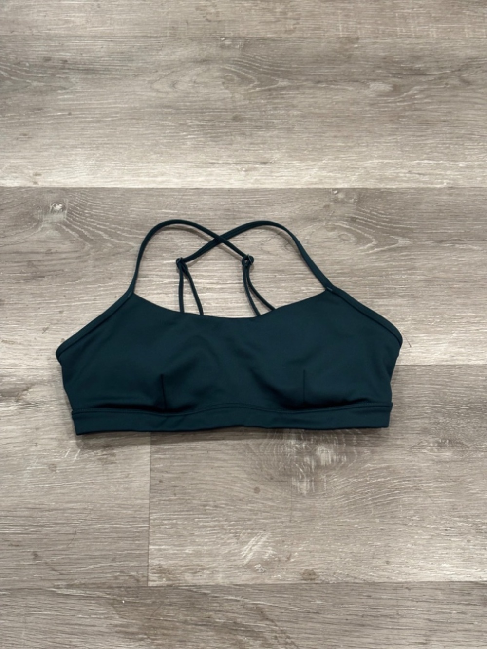 Alo Yoga Airlift Intrigue Bra Charcoal Green Athletic Womens M NWOT - Picture 4 of 5